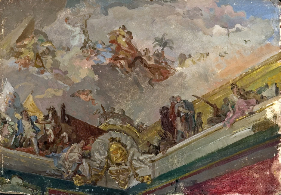 José Garnelo y Alda - Soffitto del Palazzo Reale
